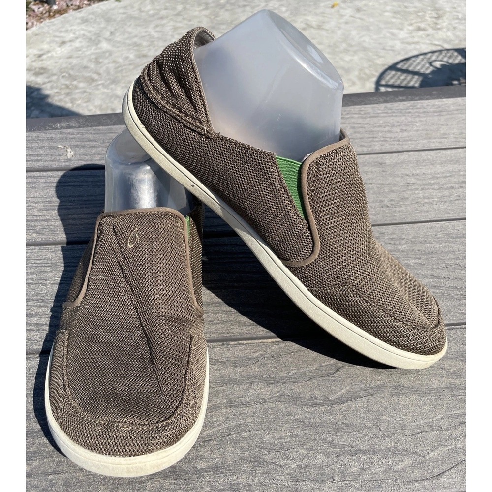 Olukai Mens Nohea Mesh Size 9 / EU 42 Slip On shoes Brown loafers